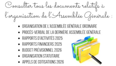 Les documents de l'Assemblée Générale